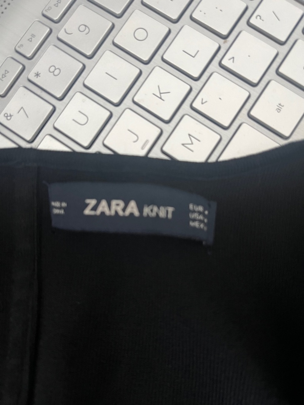 Zara Black Mini Dress with Square Neck - Picture 2 of 11